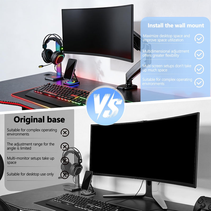 AW3423DW VESA Adapter Compatible with Alienware 34" Curved Gaming Monitor | (Fits AW3423DW)–75x75 to 100x100 VESA Mount Adapter Bracket