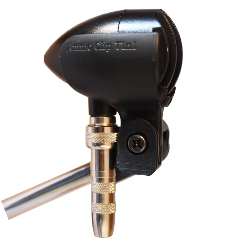 Ammo Clip T1n1 Bullet Mic Holder for Bulletini Harmonica Microphone (Natural Black)