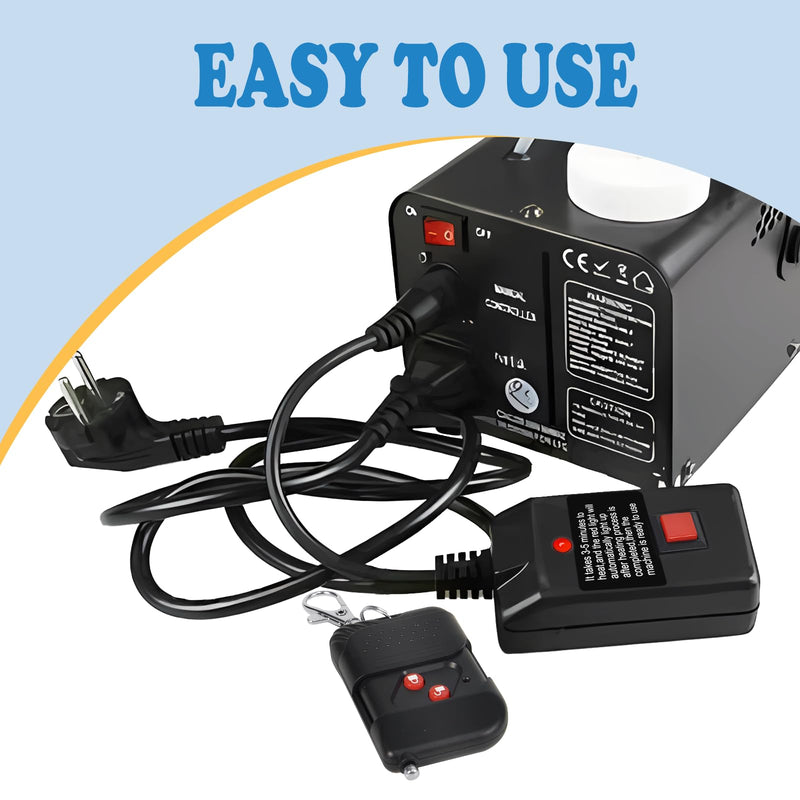 Fog Machine Remote Control Replacement Part and Receiver, for 400 500 900W Fog Smoke Machine Part Remote Fit for Frequency 315