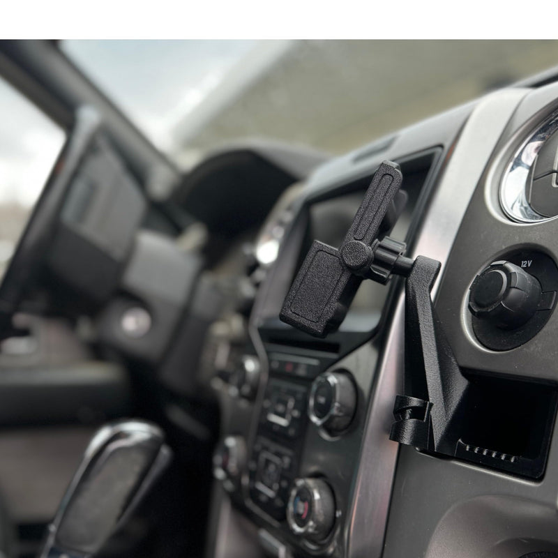 Phone Holder for Ford F-150 2009-2014, Lincoln Mark LT 2010-1014 - Custom Fit in Dash Pocket Phone Mount