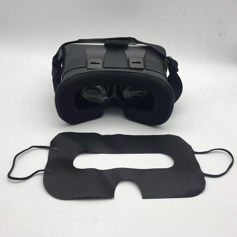 100 Pack Disposable VR Mask Sanitary VR Eye Covers VR Mask for VR Face Mask,Virtual Reality Face Mask Compatible with HTC Vive Pro/PS VR/Gear VR/Oculus Rift Go e altre cuffie Most vr Headset (White) White