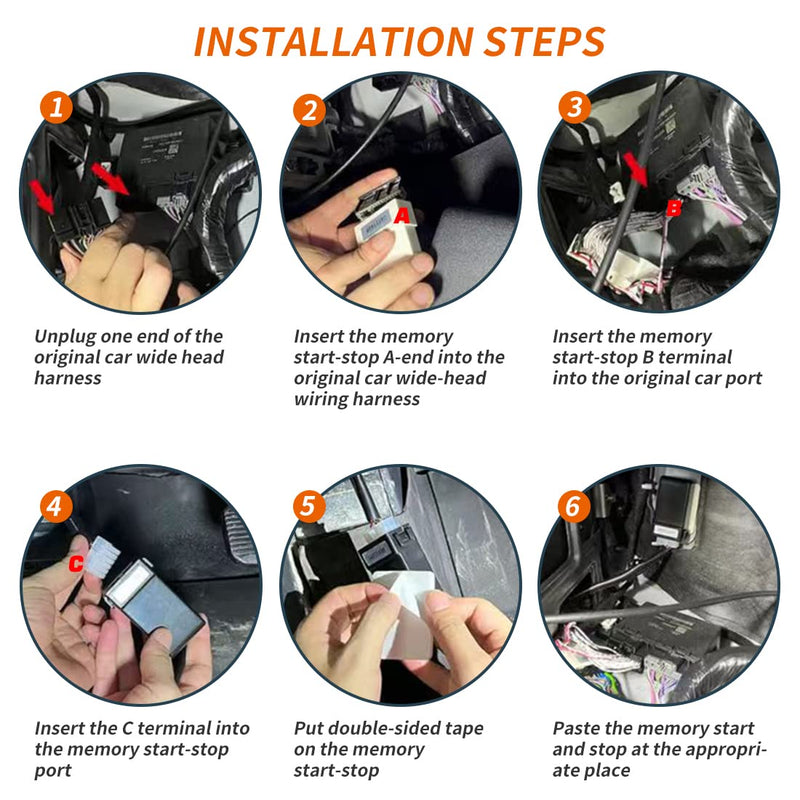 Auto Start Stop Eliminator Compatible with Ford Bronco 2021-2025 Auto Start Stop Eliminator/Delete/Disable/Canceller Device Cable(No fit Bronco Sport/Badlands)