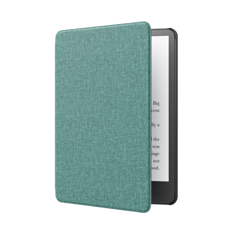 MoKo Case for 6.8" Kindle Paperwhite (11th Generation-2021) and Kindle Paperwhite Signature Edition, Lightweight Shell Cover with Auto Wake/Sleep for Kindle Paperwhite 2021 E-Reader, Green Denim Green