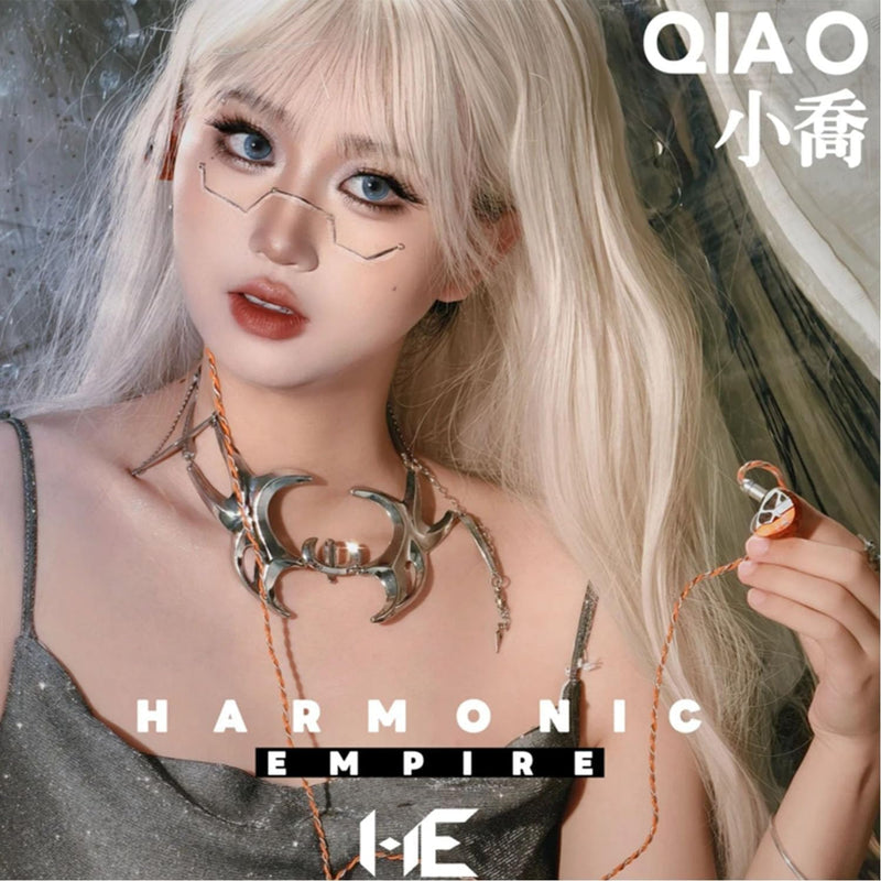 HE Xiao Qiao Semi-open Single Dynamic In Ear Monitors, 10mm Graphene Diaphragm Dynamic driver IEM, Gaming IEM Earphones, HiFi Wired Earphones with 5 Axis CNC Hyper Presicion Resin (Purple, 4.4mm) Purple