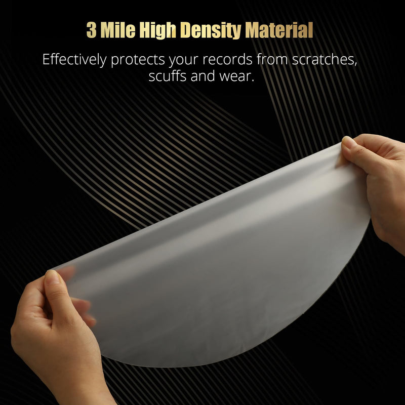12 Inch Vinyl Record Sleeves Inner, Vinyl Sleeves Vinyl Record Inner Sleeves, Anti Static Round Bottom Vinyl Protective Sleeves - Ensure Your LP Collection Receives the Right Protection 30PCS 30 Pcs