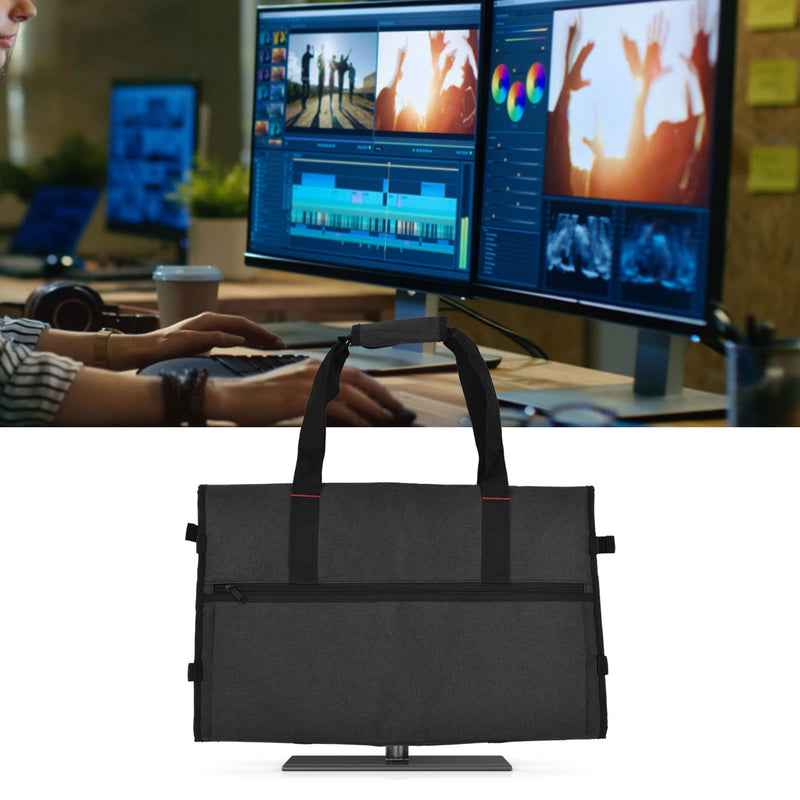 Qiilu 24 Inch Monitor Travel Case, Computer Monitor Bag Portable Protective Carrying Case for 24" LCD Screens and Monitors