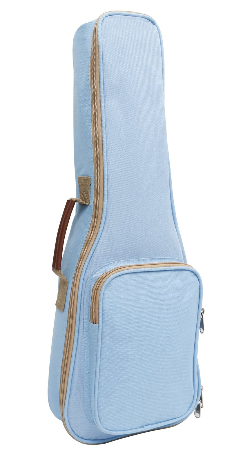 [AUSTRALIA] - HOT SEAL 10MM Leather Handles Thick Durable Colorful Ukulele Case Bag with Storage (23/24in, Light blue) 23/24in 