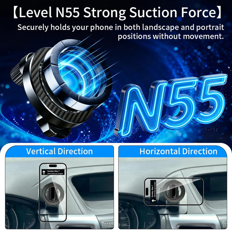 Car Phone Holder Mount for Honda CR-V CRV 2012-2016 Accessories | Magnetic Cellphone Stand, Cell Phones Navigation Charging Screen Cradles,Double 360°Rotation,for Magsafe Magnet Accessory