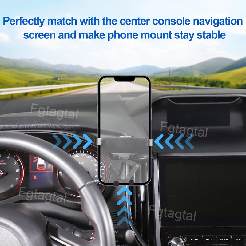 Car Phone Mount Compatible with Subaru Forester 2019-2024/XV 2018-2022 | Center Console Dashboard Panel Right Side Cell Phone Holder Handsfree Air Vent Phone Stand, Telescopic Arm Holder Type B