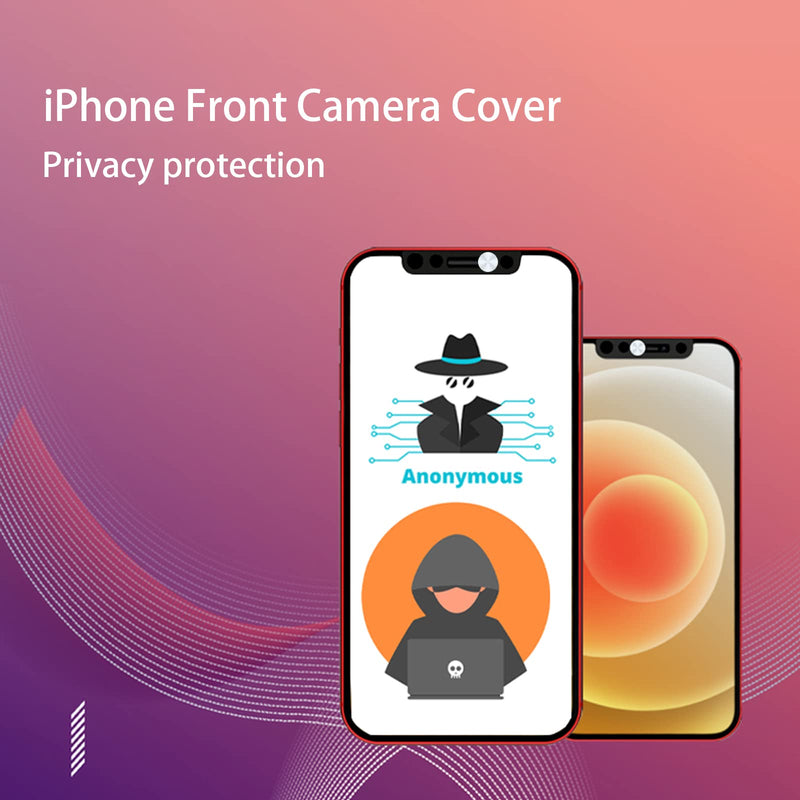 Phone Front Camera Cover,Webcam Cover Compatible for iPhone X/XR/XS/XS Max, iPhone 11/11 Pro/11 Pro Max,iPhone 12/12 Mini /12Pro /12Pro Max,Protect Privacy and Security,Not Affect Face ID Silver