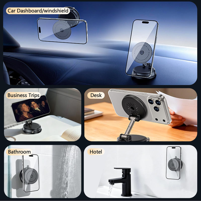 360° Adjustable Car Aromatherapy Tablet Magnetic Phone Holder, Compatible with iPhone 17 Pro Max, 16, 15, 14, 13, 12, Air Plus & More. Perfect for Car, Kitchen, Bedroom, Gym & More Scented Version