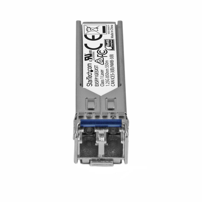 StarTech.com Juniper EX-SFP-1GE-LX Compatible SFP Module - 1000BASE-LX - 1GbE Single Mode Fiber SMF Optic Transceiver - 1GE Gigabit Ethernet SFP - LC 10km - 1310nm - DDM (EXSFP1GELXST), silver | 1000BASE-LX, 1GbE Single Mode Fiber Optic Transceiver, 1G...