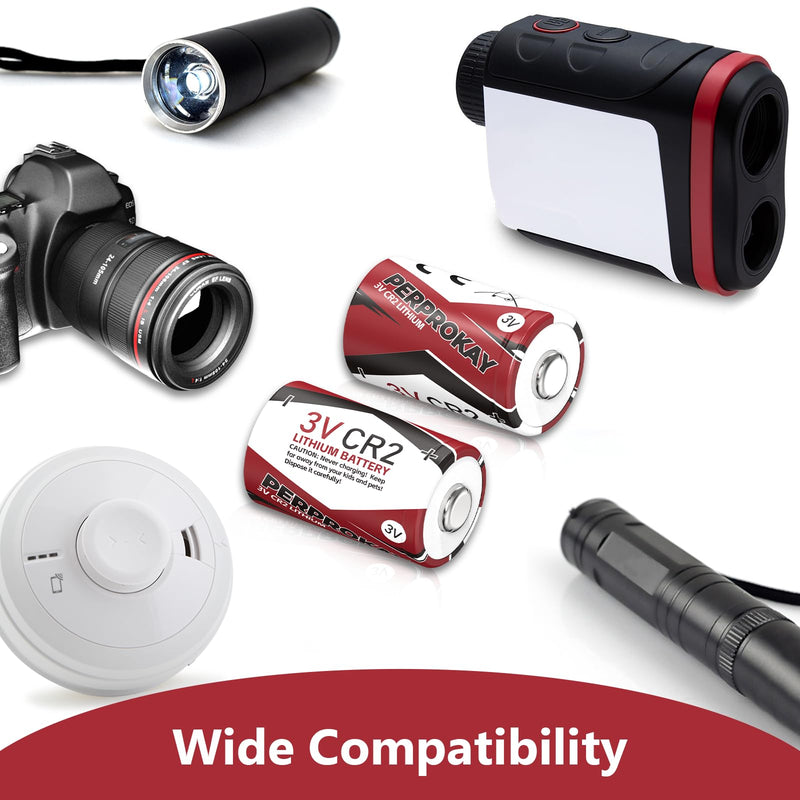 [AUSTRALIA] - CR2 Battery 3V Lithium 8-Pack Range Finder Battery CR15h270 CR 2 C2 3 Volt 850mAh Battery for Golf Rangefinder, Flashlight, Electronic Toys, Alarm Systems 【Non-Rechargeable】 
