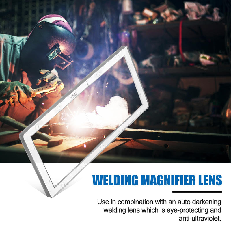 Magnification Welding Lens Magnifying Helmet Replacement Lens Compatible with Most Welding Helmets(1.0/1.5/2.0/2.5/3.0 Diopter,2" X 4.25",Pc,5 Pcs) 1.0/1.5/2.0/2.5/3.0 Diopter,2" X 4.25" Pc 5