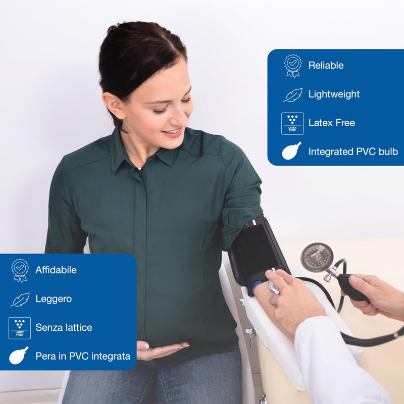 [AUSTRALIA] - London blood pressure meter, professional sphygmomanometer, black cuff nero 