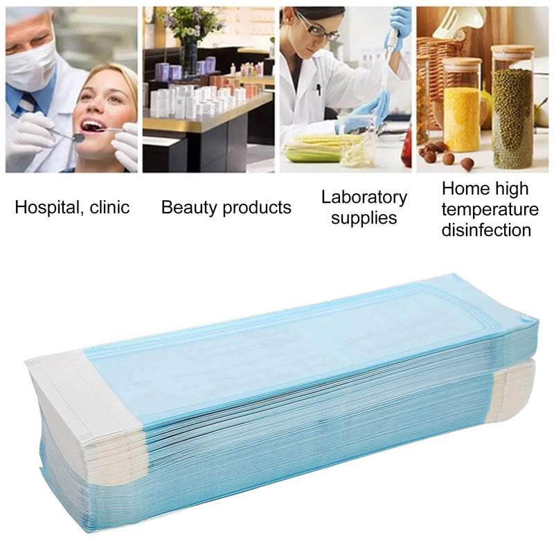 [AUSTRALIA] - Pack of 100 Sterilisation Bags, Self-Sealing Sterilisation Bags, Autoclave Self-Sealing Sterilisation Bags, Small, 70 x 230 mm 