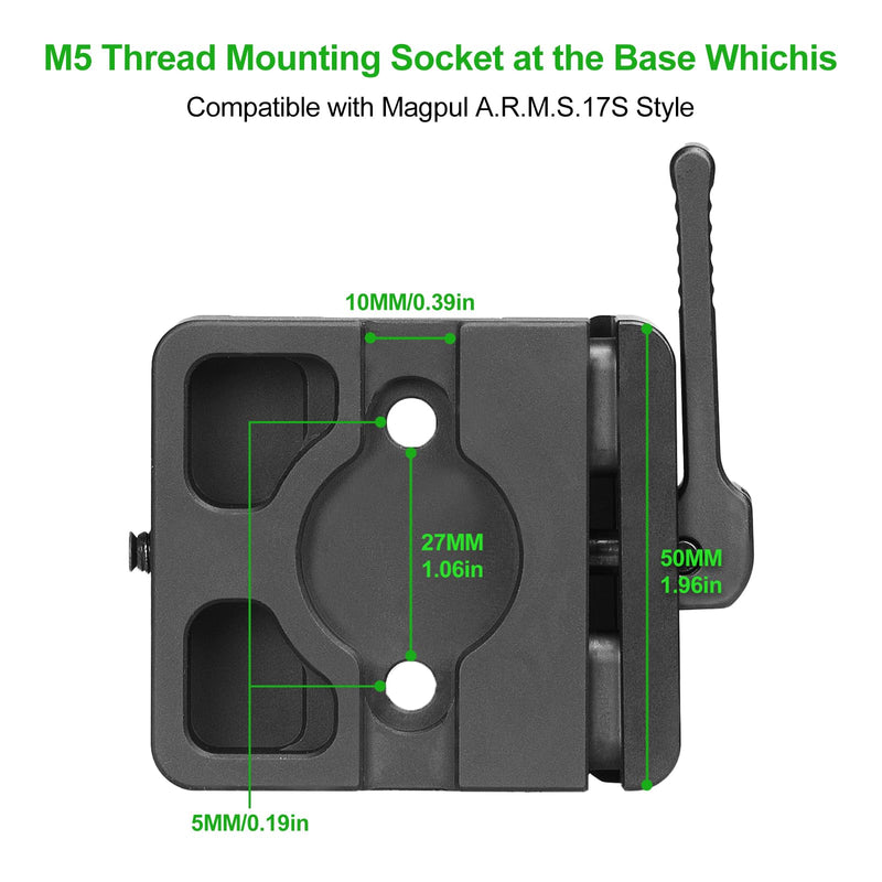 FANAUE ARCA-Swiss Bipod Adapter, ARCA-Swiss Quick Release, Arca Tripod Mount for Fanaue Tripod Heads