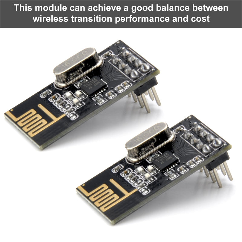 HENGBIRD 4 Pcs nRF24L01 + Wireless Transceiver Module NRF24L01 + 2.4G Wireless Transceiver Radio Transceiver Module RF PI ARM Model Wireless 200M Communication Module Upgrade