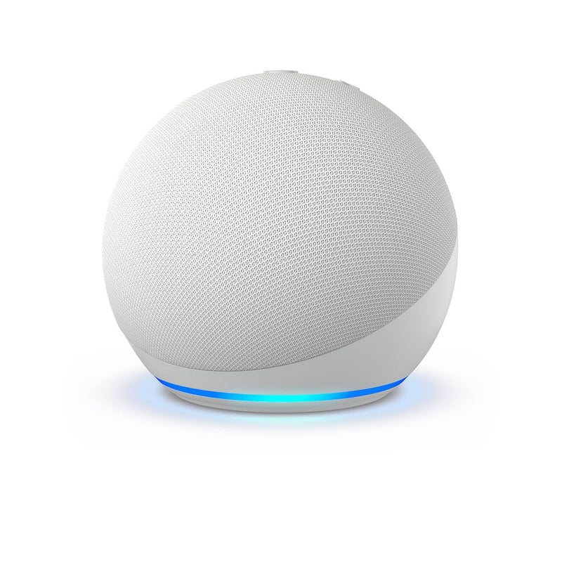 Echo Dot Bundle: Includes Echo Dot, Glacier White and Made for Amazon Outlet Hanger, Glacier White.