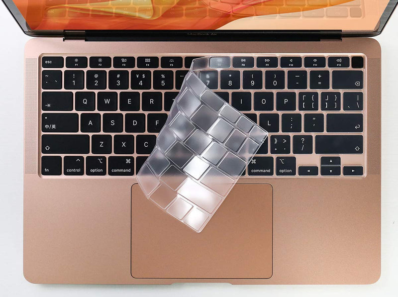 CaseBuy Premium Ultra Thin Keyboard Cover for Newest MacBook Air 13 inch 2020 Release Model A2179 A2337 M1 Chip, MacBook Air 13 inch Accessories, 13" MacBook Air Soft-Touch TPU Protective Skin