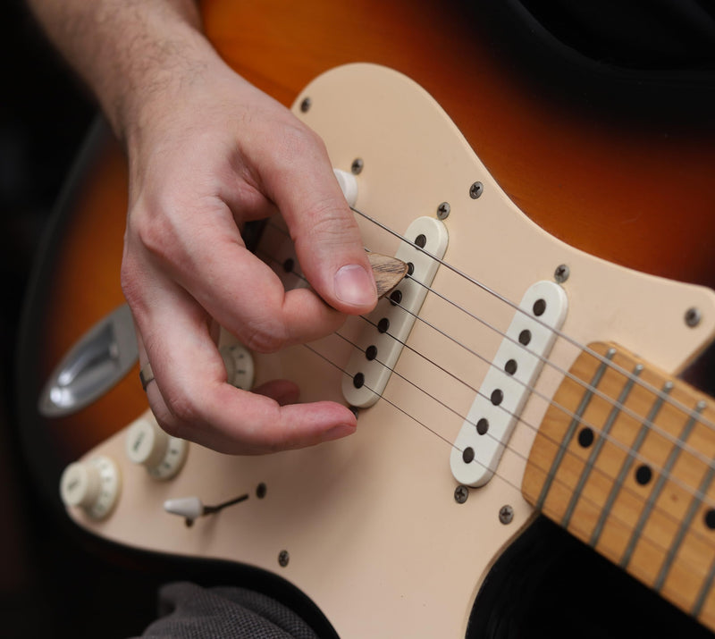 12 Pack Wood Guitar Picks - Guitar Picks for Acoustic and Electric Guitar, 1.6mm Thickness, Heavy Thickness Guitar Pick, for Bass Guitar, Ukulele