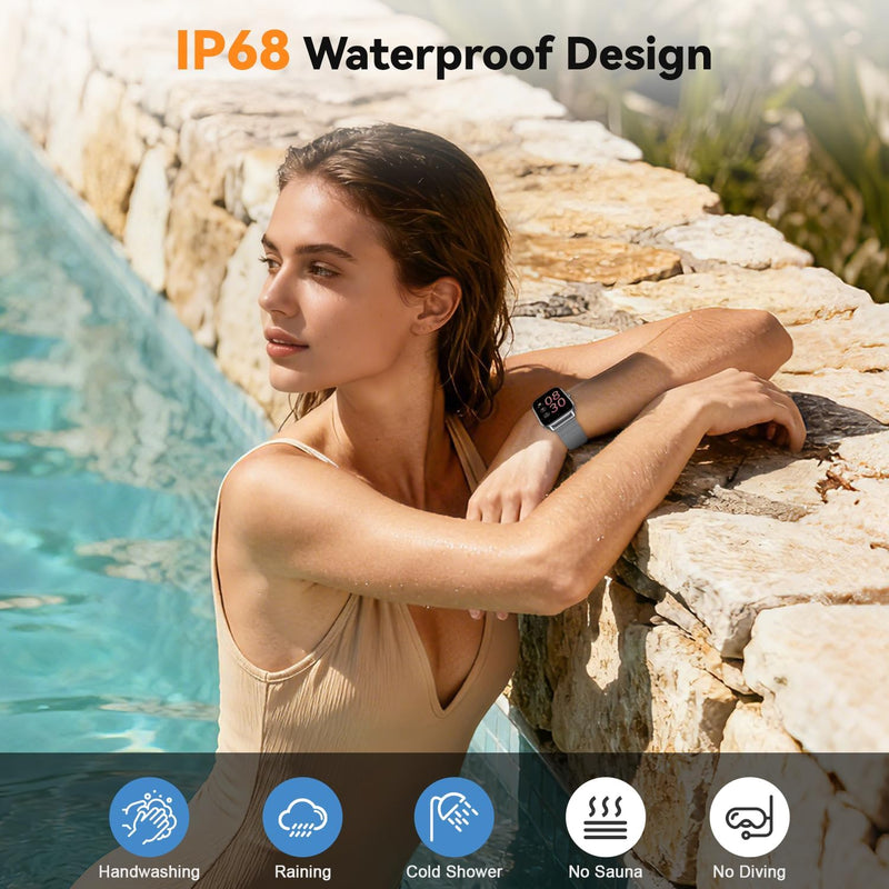 Smart Watch for Men Women Fitness Tracker: Make Answer Call Digital Mens Watches Waterproof Running Pedometer Smartwatch for Android Phone iPhone Samsung Compatible Sleep SpO2 Heart Rate Monitor Step