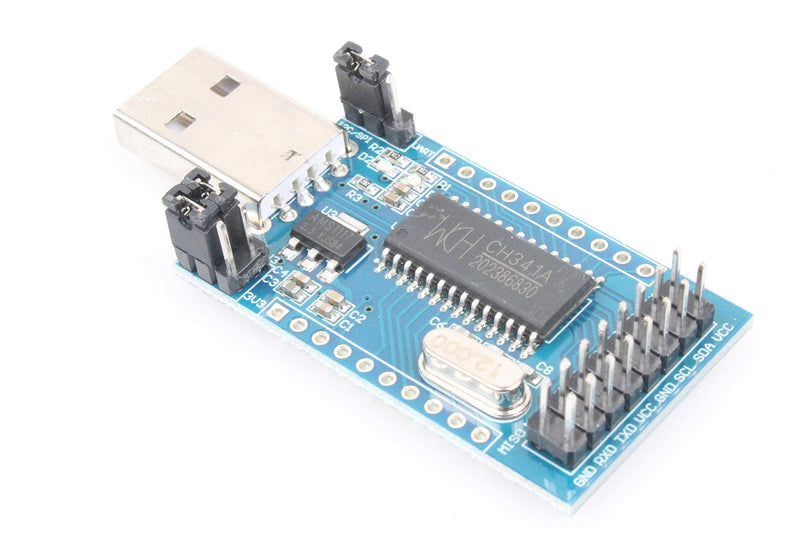 NOYITO CH341A USB Serial Port Parallel Port Converter Module USB to UART IIC SPI TTL ISP EPP MEM Parallel Converter Module