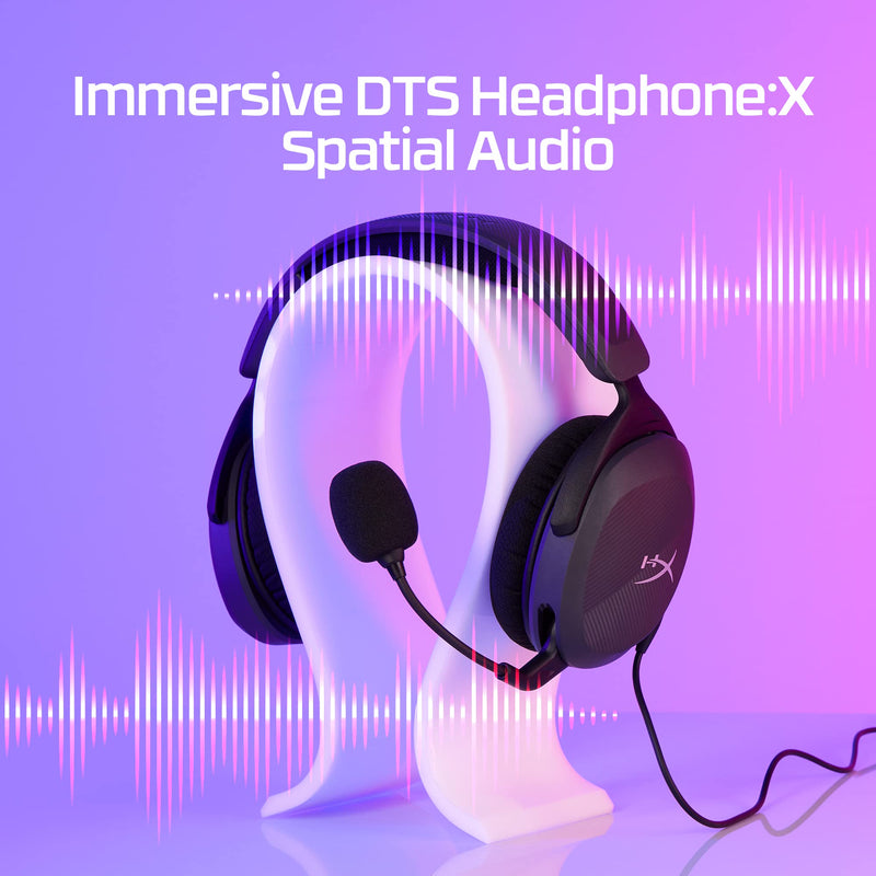 [AUSTRALIA] - HyperX Cloud Stinger 2 Core – PC Gaming Headset, Lightweight Over-Ear Headset with mic, Swivel-to-Mute mic Function, DTS Headphone:X Spatial Audio, 40mm Drivers,Black Black/Red Wired 