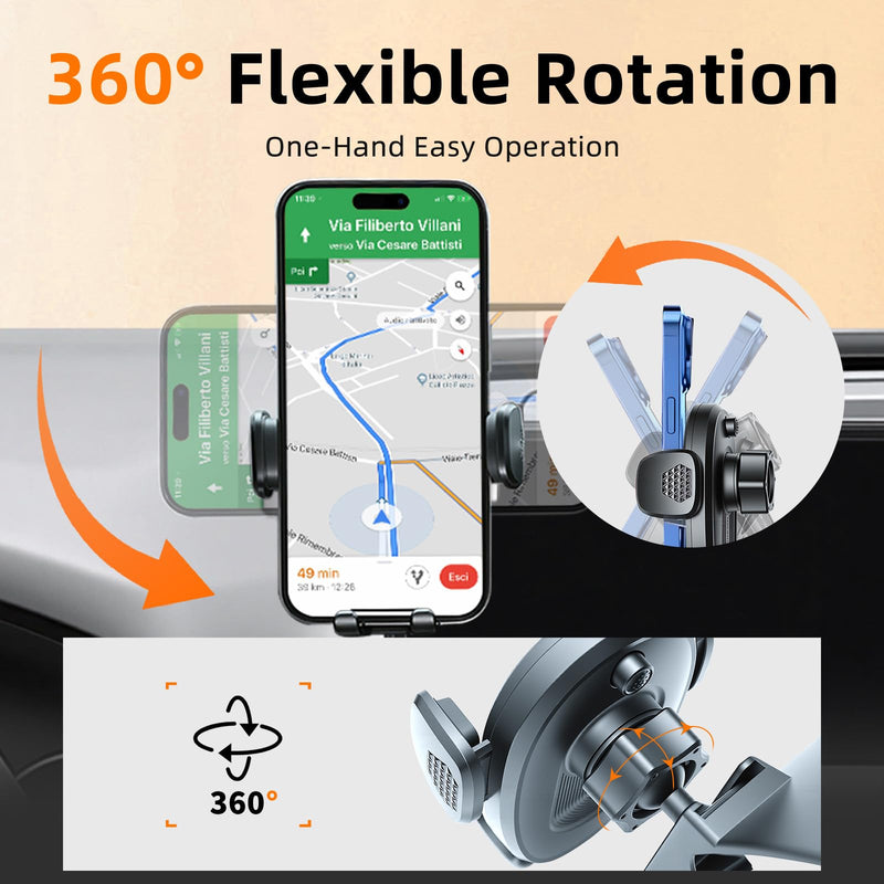 Car Phone Holder for Mazda CX5 (2021-2025,10.25" Screen Only), 360 Phone Holder Rotating, Hands Free Mobile Holder, Car Mount for iPhone, Samsung & Android, with Storage Box, CX-5 Interior Accessories Mazda CX5 | 2021-2025