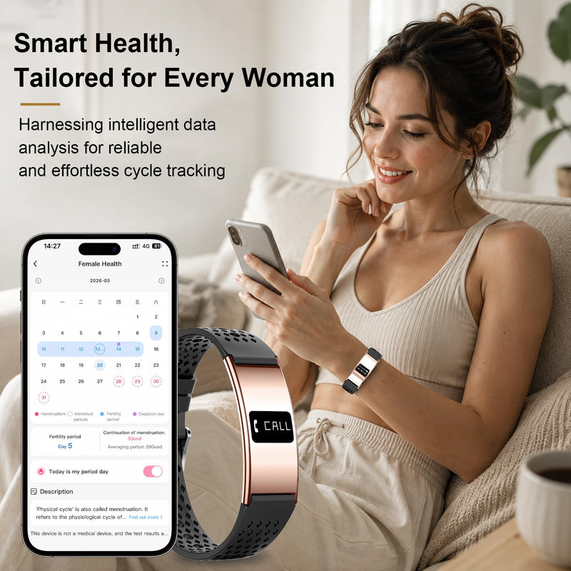 Efolen Smart Bracelet for Women Men, Activity Fitness Tracker, Smart Wristband with Heart Rate/Blood Oxygen/Sleep Monitor/Pedometer, IPX8 Waterproof Slim Smart Watch for Android iPhone, 2 Bands, Gold