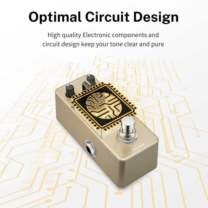 [AUSTRALIA] - Donner Tremolo Pedal, Golden Tremolo Guitar Pedal Analog Tremolo Effect Pedal for Electric Guitar and Bass True Bypass 