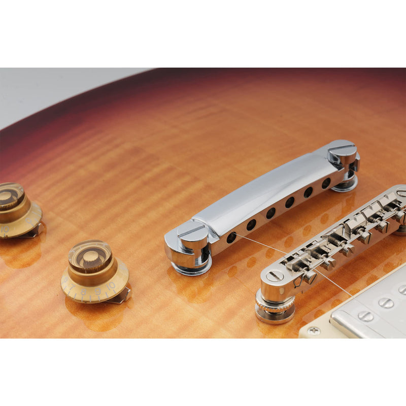 Musiclily Pro 52.5mm Tune-o-matic Stop Tailpiece for 6-string Epiphone Les Paul SG Style Electric Guitar, Chrome
