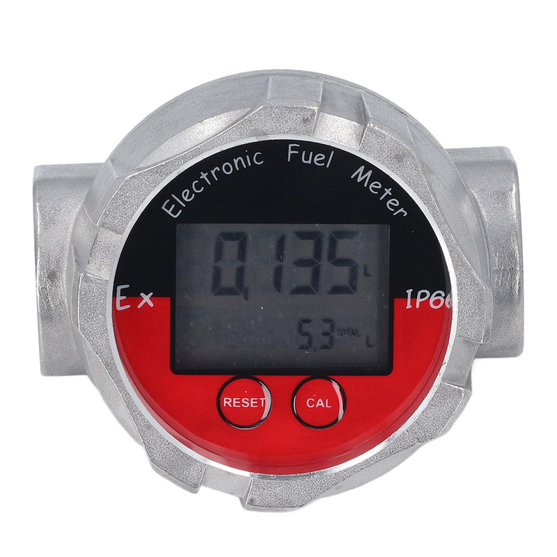 1 Inch Stainless Steel Flow Meter, Turbine Meter, Electronic Digital Flow Meter, Stainless Steel, Liquid Water, Petrol, Kerosene, Oil
