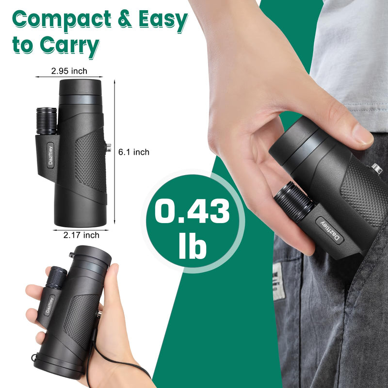 [AUSTRALIA] - 12x50 Monoculars for Adults High Powered, Monocular Compact with BAK4 Prism and FMC Lens, Clear Field of View, Monocular Telescope for Smartphone, Lightweight Monocular for Birdwatching Sports Travel 