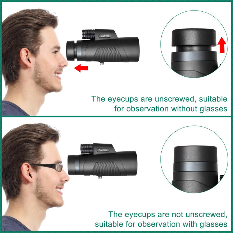 [AUSTRALIA] - 12x50 Monoculars for Adults High Powered, Monocular Compact with BAK4 Prism and FMC Lens, Clear Field of View, Monocular Telescope for Smartphone, Lightweight Monocular for Birdwatching Sports Travel 