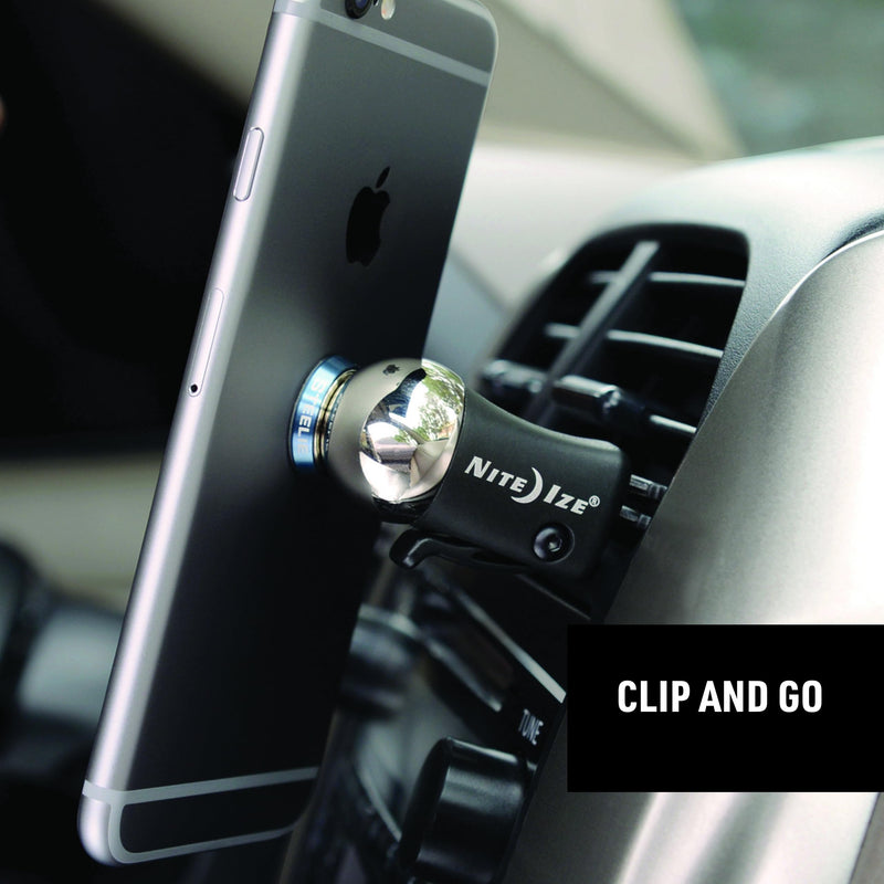 Nite Ize Steelie Vent Mount - Additional Car Vent Mount for Cell Phones - Compatible Phone Accessories for Steelie Magnetic Phone Mounting System Dash Ball