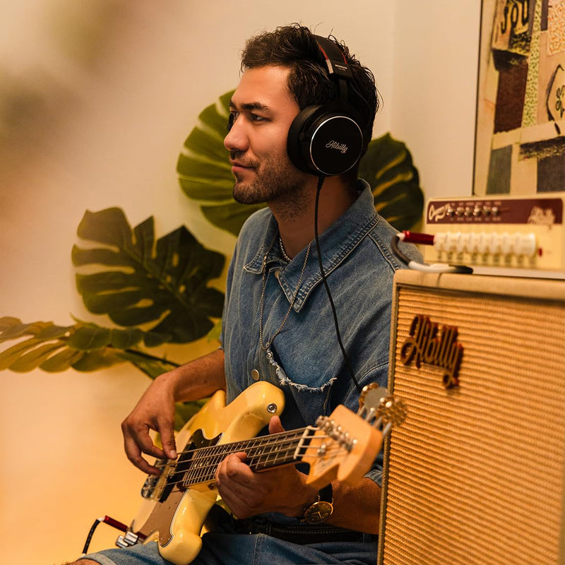 Professional Monitor Headphones for Guitar Bass Musical Instrument Recording - Model1986 Mixman 8HZ-35kHZ Studio Pro 1986Mixman Studio Pro