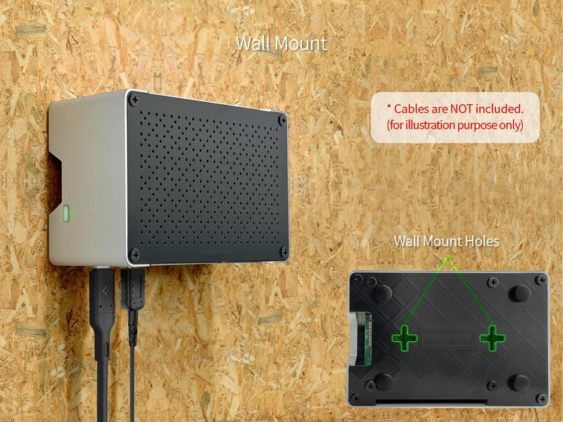ElectroCookie Raspberry Pi 5 Case, Aluminum Compact Case with M.2 NVMe SSD PCIe HAT and Active RGB Lighting Cooler (Black Case + M.2 HAT[X1001])