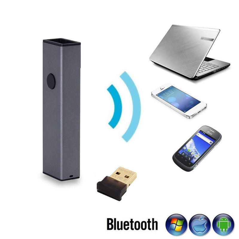 [AUSTRALIA] - 2D QR Wireless Bluetooth Alloy Metal Barcode Scanner,Symcode Portable Handheld Barcode Reader Scanner 3-in-1 Aluminum Alloy Metal Outer Box Barcode Scanner 