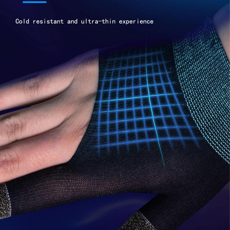 Gloves, Ultra-Thin Mobile Gaming Gloves，Anti-Sweat Mobile Finger Sleeve Breathable for High-Ranking Players Mobile Game Streamer