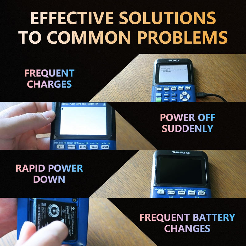 TI-84 Plus CE Battery,2025 New Upgrade High Capacity Battery-Compatible with Texas Instruments TI-84 Plus CE,TI Nspire CX、TI Nspire CX II,TI Nspire CX CAS,TI Nspire CX II CAS