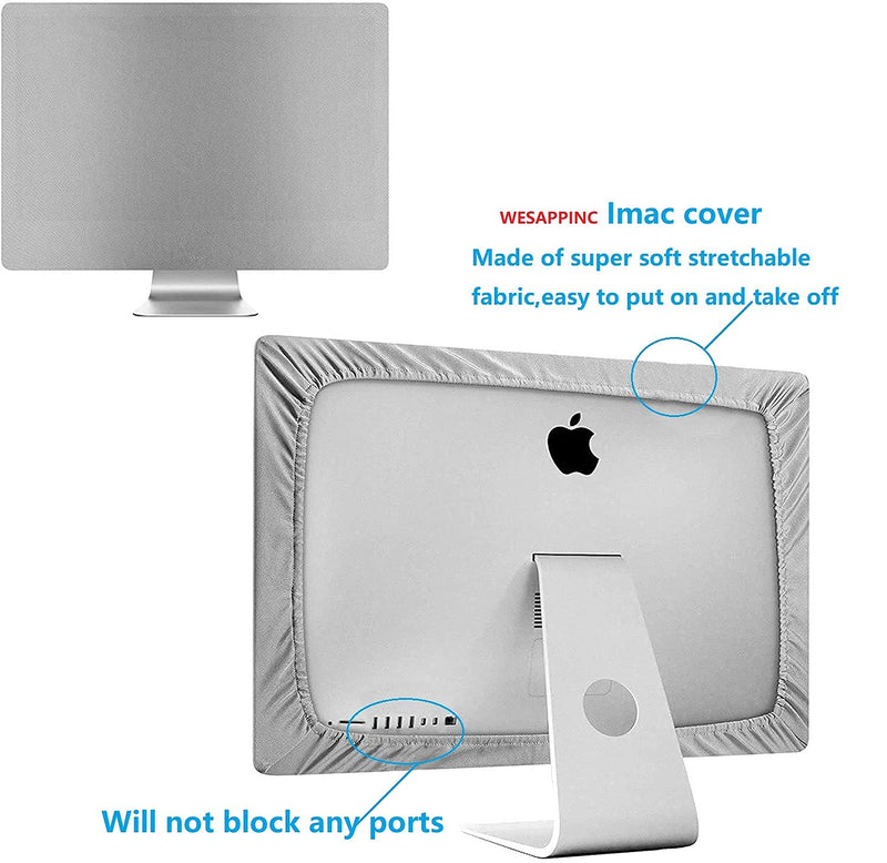 WESAPPINC Compatible with iMac Apple Cover 27 inch Monitor dust Cover Sleeve Display Screen Protector for A1312 / A1419/A1862 (27 inch, Grey)