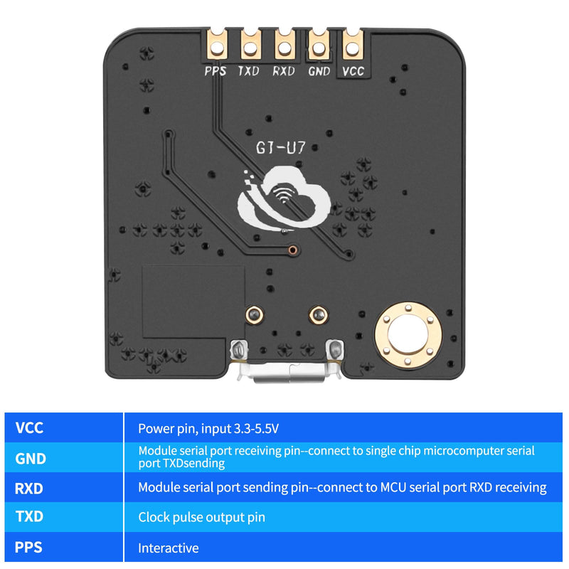 GPS Module GPS NEO-6M(Ar duino GPS Drone Microcontroller GPS Receiver) Compatible with 51 Microcontroller STM32 Ar duino UNO R3 with IPEX Antenna High Sensitivity for Navigation Satellite Positioning 1