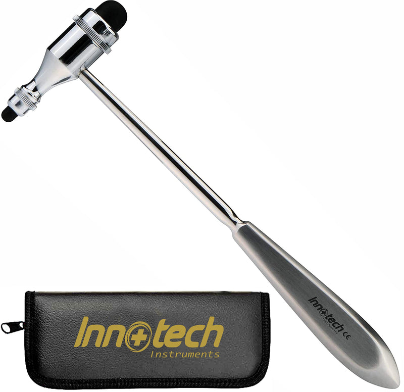 Innotech Tromner Neurological Reflex Hammer for Skin Reflexes and Surface Reactions (Silver) silver