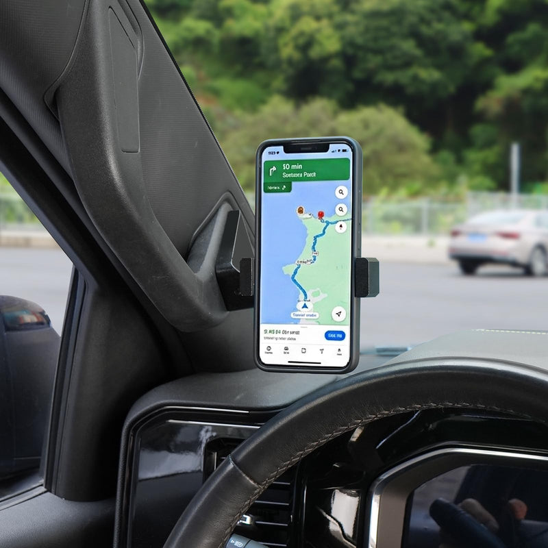 Phone Holder Mounts on Dashboard for 2022-2024 2025 2026 Silverado&Sierra Custom Adjustable Stabilizer Silverado Cell Phone Holder Gmc Sierra 1500 Accessories