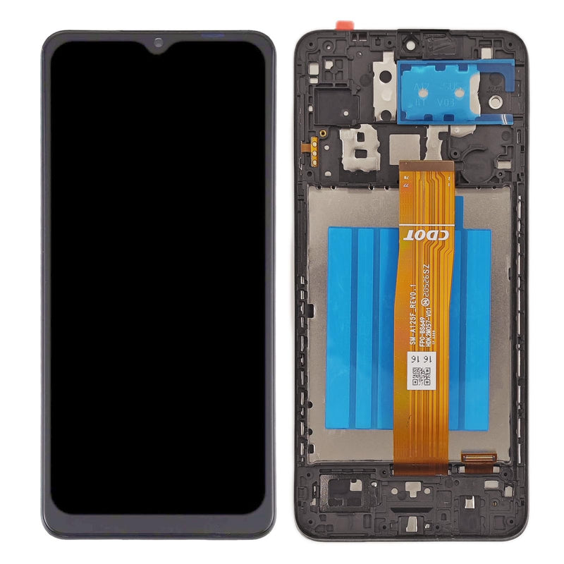 for Samsung Galaxy A12 Screen Replacement with Frame for Samsung a12 a125u Screen Replacement A12 Nacho A127 s127dl a125a a125w LCD Display digitizer Touch Screen Assembly with Repair Tools 6.5 inch