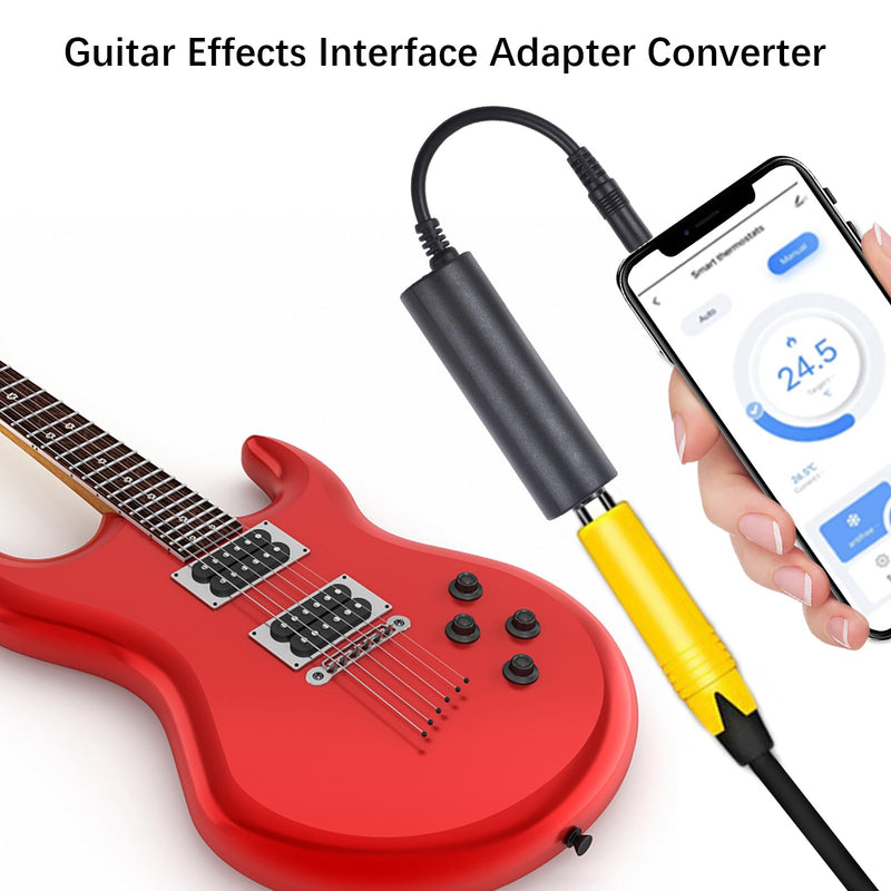 Guitar Interface Converter for iOS Phone/Pad/Pod, Retro Style, 2-Channel USB Audio Interface