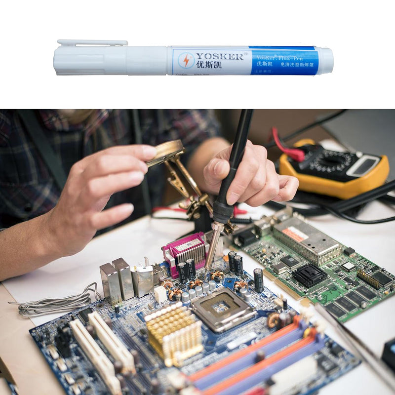 3 Pieces No Clean Solder Pen Rosin Solder Pen for Electronics Tabbing Wiring Soldering Welding Circuit Board Maintenance Liquid Solder Pen Solder Braid Liquid Solder Flow