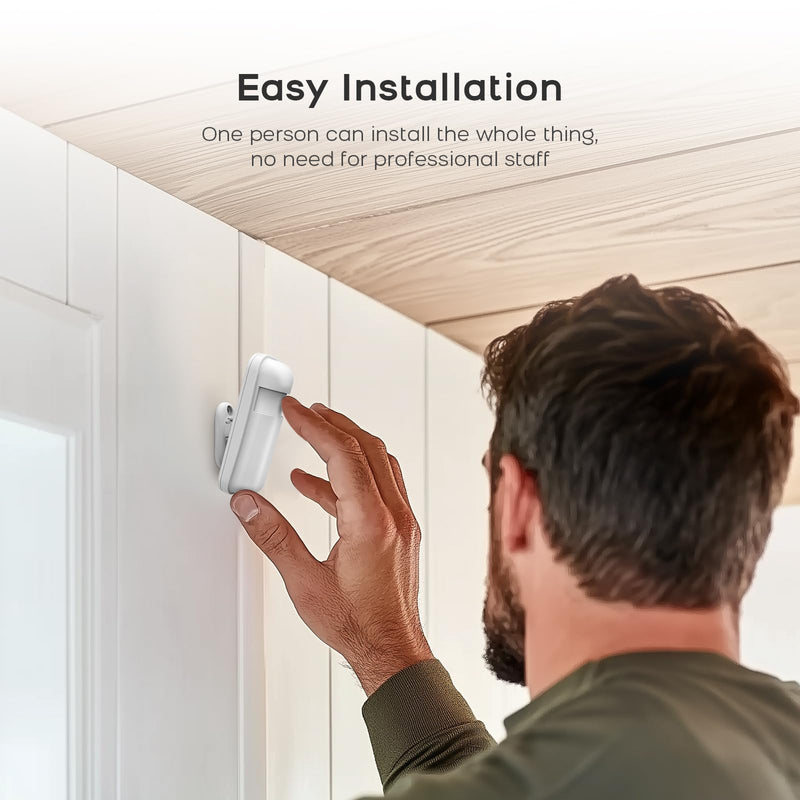 [AUSTRALIA] - PGST Home Security Systems 8-Piece Kit,Alarm System for Home Security,App Alerts,Door Sensors,Motion Detection,WiFi Alarm,Compatible with Alexa,No Subscription,for Home Security and Kids Safety 8-Kits-A 