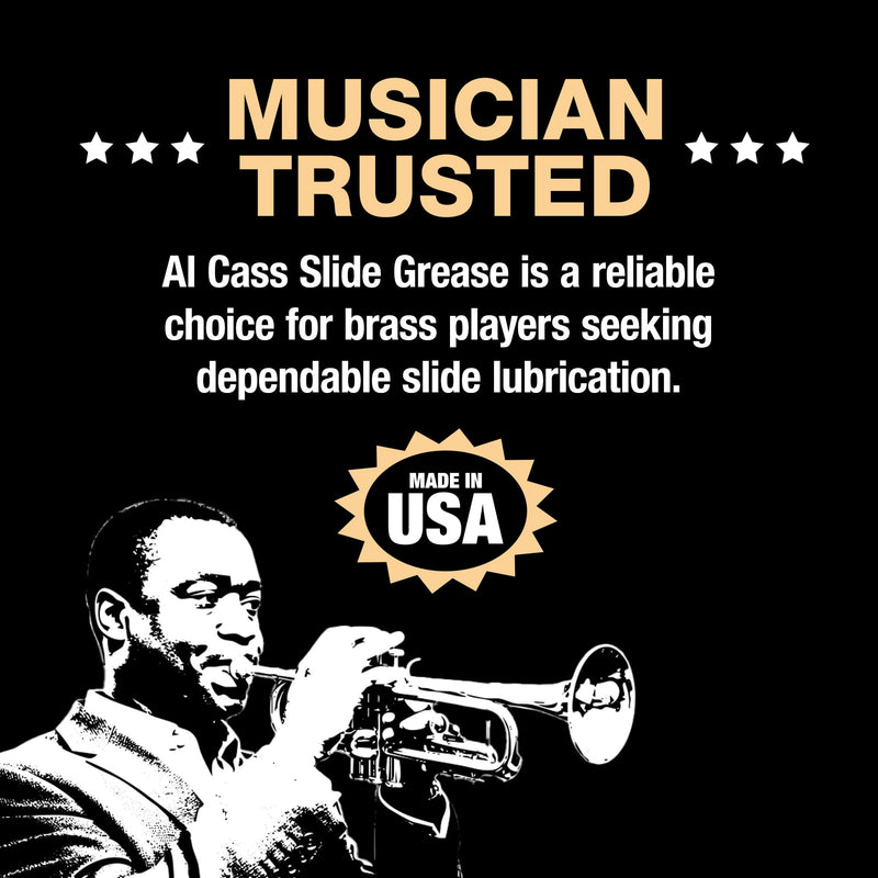 [AUSTRALIA] - Official Al Cass Slide Grease | Long-Lasting Tuning Slide Lubricant for Brass Instruments | Odorless & Non-Gumming | Made in USA (3) 3 
